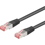 Wentronic Goobay CAT 6 paigakaabel, S/FTP (PiMF), must, 10 m &ndash; LSZH halogeenivaba, vask (68694)