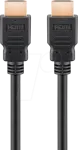 Goobay 41081 HDMI-kaabel 0,5 m HDMI Type A (Standard) 2 x HDMI Type A (Standard) Must (41081)