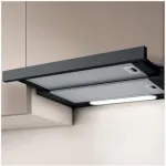 Elica Elite 14 LUX BL/A/60 teleskoopiline &otilde;hupuhasti, poolintegreeritav (v&auml;ljat&otilde;mmatav), 368 m&sup3;/h, LED, 62 dB, must