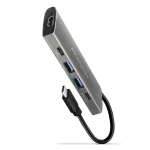 Axagon HMC-5G2 SPEEDSTER 5-&uuml;hes USB-C jaotur, 2x USB-A, 2x USB-C, HDMI, PD 60 W