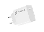 Sisene USB-C kiirlaadija NATEC RIBERA 12V 20W Quick Charge 3.0 valge