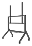 B-Tech BT8546/B teleri ratastega alus, 65&ndash;110 tolli, VESA 1000x900, kuni 125 kg, riiuliga, must