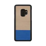 Man and wood telefoni&uuml;mbris Samsung Galaxy S9-le &mdash; tuvi must, kaitsev k&otilde;va tagakaas