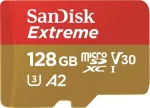WESTERN DIGITAL Extreme microSDXC 128GB SD-adapter kaameratele ja droonidele 170MB/s 80MB/s A2 C10 V30 UHS-I U3