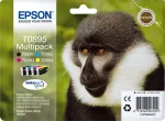 Epsoni Monkey mitmikpakend 4 v&auml;rvi T0895 DURABrite Ultra tint, must, ts&uuml;aan, magenta, kollane, 5,8 ml, 3,5 ml, 1 tk, mitmikpakend