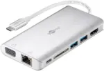 Goobay 49850 s&uuml;learvuti dokkimisjaam ja pordireplikaator Juhtmega USB 3.2 Gen 1 (3.1 Gen 1) USB-C H&otilde;bedane - Valge (49850)