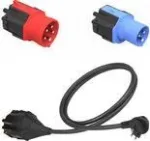 Pistikupesa adapter NRGkick NRGkick Smart Attachment Set Standard Must Sinine Punane