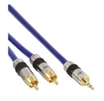 InLine helikaabel Premium 2x RCA isane / 3,5 mm isane kullatud 7 m