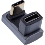 InLine USB4 adapter, USB-C isane/emane 180&deg;, alumiinium, hall