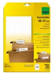 Mittekleepuv silt Sigel LP720 156 tk Valge Ristk&uuml;lik
