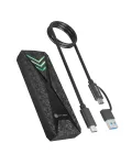 ICY BOX M.2 NVMe SSD-korpus USB 3.2 Gen 2 USB-C ja RGB-valgustusega