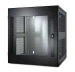 APC NetShelter 13U seinakinnitusega rack-kapp klaasuksega, topelthingedega serveri s&uuml;gavus