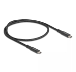 USB-kaabel DeLOCK USB USB-C isane-isane 20 Gbps 0,5 m must metall
