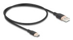 USB-kaabel DeLOCK 81225 0,5m USB A USB C Must