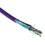 ACT Cat 6A F/UTP paigalduskaabel, LSZH, CPR euroklass ECA, 24AWG, violetne 305 meetrit