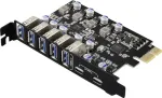 Renkforce RF-6613198 5+2 port USB 3.2 Gen 1 kontrollerkaart USB-A (USB 3.0), USB-C&reg; (USB 3.2 Gen 1) PCIe x1 (RF-6613198)