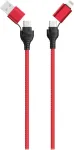 USB-kaabel 2GO 797370 1,2 m USB A/USB C USB C/Lightning Must Punane