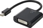 Renkforce RF-4769258 DisplayPort / DVI adapter [1x Mini-DisplayPorti pistik - 1x DVI-pesa 24+5 kontaktiga] must PVC &uuml;mbris 15.00 cm (RF-4769258)