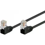 Wentronic 96090 paigalduskaabel, RJ-45 isane/isane, Cat5e, U/UTP, must (96090)