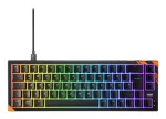 Mehaaniline m&auml;nguriklaviatuur Cherry K5 Pro TMR Compact &mdash; 65% paigutusega, QWERTZ, RGB-taustavalgustus, USB-juhtmega, 2 m kaabel, must/oranž
