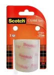 Kleepriba 3M Scotch Crystal Clear 600, 19 mm x 25 m, L&auml;bipaistev (3 rulli)