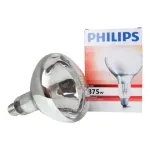 Infrapunakiirguslamp Philips BR125 IR 375W E27 230-250V &mdash; 375 W infrapunasoojenduspirn, E27 pesa, 230&ndash;250 V