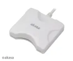 Kaardilugeja Akasa AK-CR-03WHV2 USB 3.0 valge, mitme pesaga v&auml;line lugeja SD/microSD/CF/Memory Stick jaoks