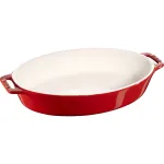 Staub ovaalne keraamiline k&uuml;psetusvorm, 29 cm