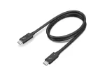 Lenovo 4X91K16968 Thunderbolt-kaabel 0,7 m 40 Gbit/s Must