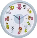 TFA 60.3051.14 Little Animal laste seinakell - helesinine - 30,9 cm - kvarts - analoog - vaikne liikumine