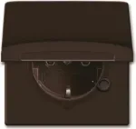 Busch-Jaeger Allwetter 44 CEE 7/3 pistikupesa 2P+E IP44 pruun 250V 16A pinnale paigaldamiseks
