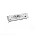 Bachmann POWER FRAME 2x Schuko pistikupesa 1x USB A/C 22W 0,2m GST18