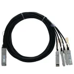 BlueOptics Ruckus 40G-QSFP-4SFP-PC-0301 &Uuml;hilduv BlueLAN QSFP DAC Kaabel - 3m