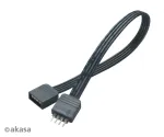 Akasa AK-CBLD01-20BK Flexa RGB LED pikenduskaabel 0,2m must