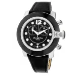 GLAM ROCK Naiste &Scaron;veitsi kvartskell GR32118 44mm must nahk