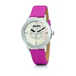 Folli Follie Heart4Heart naiste kell WF13T040SPW 32mm roosakuldne roostevaba teras ja valge nahk