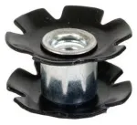 Lucky Starnut 23mm - 1-1/8 tolli keermeta roolilaagri t&auml;httihvt - must