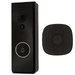 Tuya HS085254 nutikas videouksekell, Wi-Fi, 720p HD, 130&deg;, PIR liikumise tuvastus, &ouml;&ouml;n&auml;gemine, kahesuunaline heli, IP54, 5200 mAh, must