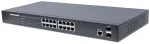 Intellinet 16-port Gigabit Ethernet PoE+ veebihaldusl&uuml;liti 2 SFP-pordiga, IEEE 802.3at/af Power over Ethernet (PoE+/PoE) &uuml;hilduv, 374 W, Endspan, 19-tolline riiulipaigaldus
