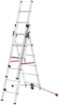 Hailo S100 ProfiLOT kombineeritud redel, alumiinium, 3-osaline, 2x9+1x8 astet, max t&ouml;&ouml;k&otilde;rgus 7,00 m