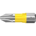 Wiha 42294 Phillips PH2 x 25 mm Power Bit, 1/4 tolline kuuskantvars, mol&uuml;bdeen-vanaadiumteras