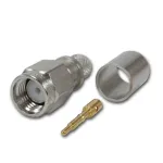 Teleg&auml;rtner SMA otsekohene pistik Crimp G30 (1.5/3.8), H 155, Low Loss 1.4/3.8 crimp/crimp koaksiaalpistik J01150A0618