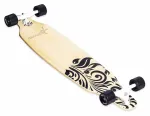 MUUWMI AU 559 Longboard-rula, 8-kihiline vahtralehepuust laud, ABEC 7 laagrid, 70 mm rattad, puit