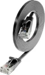 Wirewin Cat.6 SLIM U/UTP patch-kaabel, 3 m, must (PKW-SLIM-KAT6 3.0 SW)