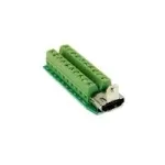 EXSYS EX-49065 adapter, 19-kontaktiline HDMI pesa &ndash; 20-kontaktiline klemmiplokk