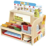 Melissa & Doug Slice & Stack Sandwich Counter 6074860 puidust m&auml;nguk&ouml;&ouml;ginurga komplekt