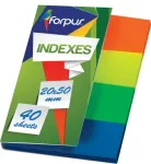 Index Forpus, 20x50mm, Assorti, Plastik (4x40) 0718-102