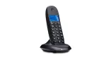Motorola C1001CB+ DECT juhtmeta telefon k&otilde;nede blokeerimise, helistaja ID ja valjuh&auml;&auml;ldiga, must