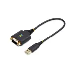 StarTech.com 0,3 m (30 cm) USB-jadaadapteri kaabel, COM-pordi s&auml;ilitus, vahetatavad mutrid/kruvid, USB-A DB9 RS232-le, FTDI kiip, ESD-kaitse, Windows/macOS/Linux