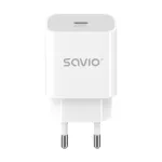 Seinalaadija 20W LA-09 USB-C QC, PD 3.0 Savio SAVLA-09